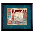 Upm Global Llc UPM Global LLC 12389 America Takes Flight Stamp Collection in Wall Frame 12389